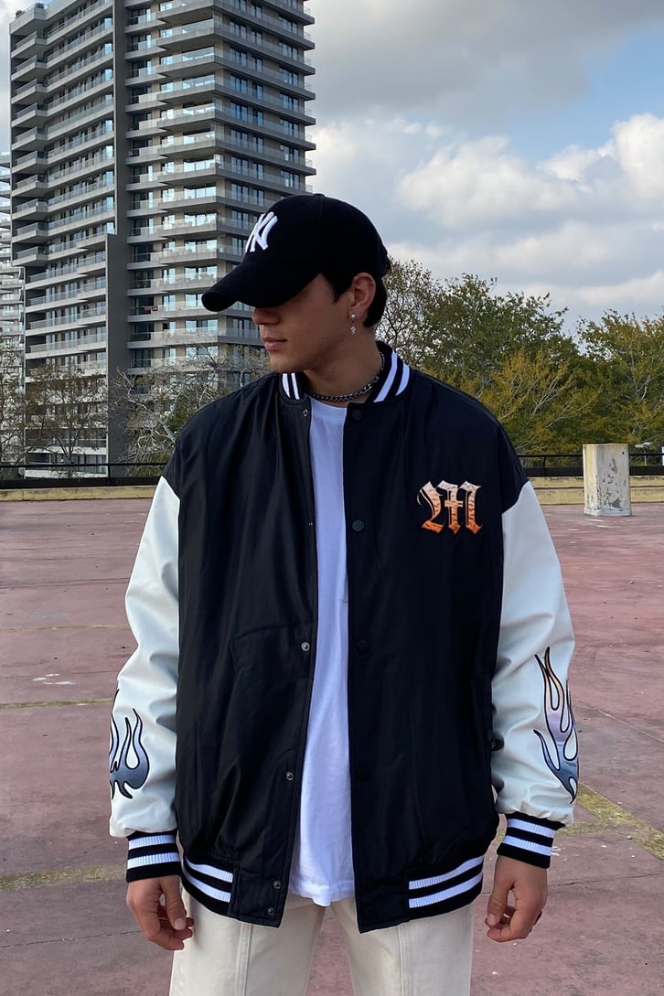 Printed Oversize Premium Collage Jacket