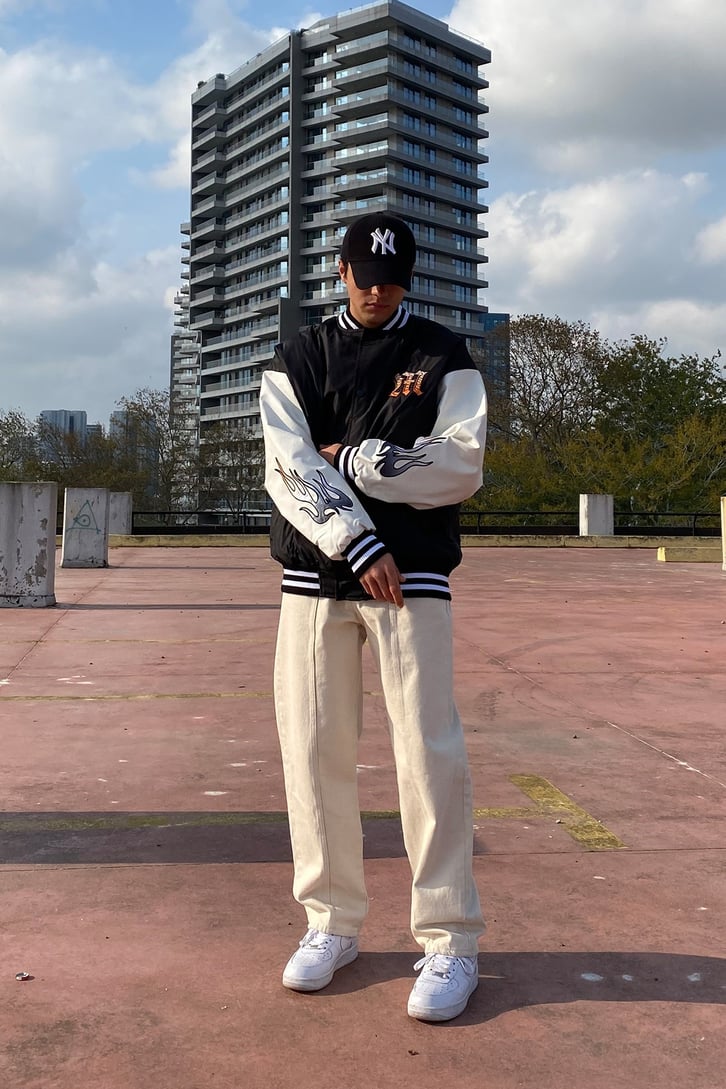 Printed Oversize Premium Collage Jacket
