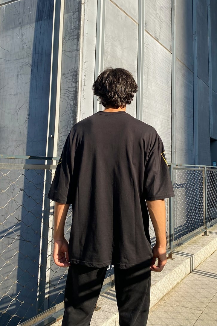 PSG Baskılı Beyaz Oversize Tshirt
