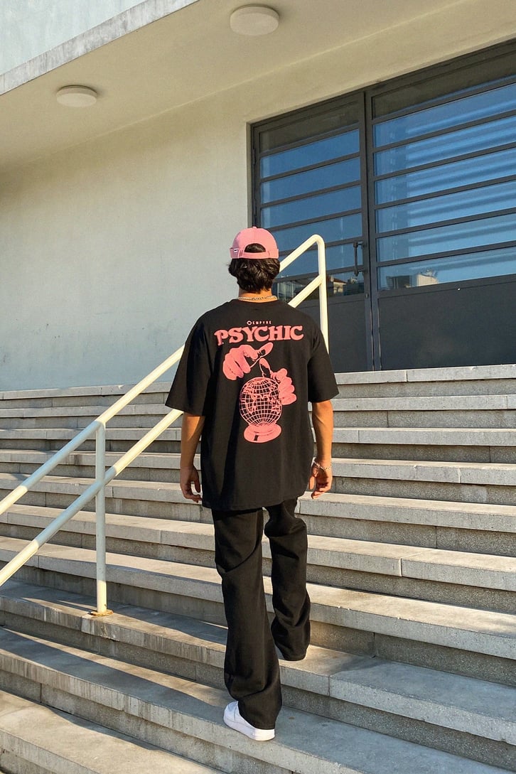 Psychic Sırt Baskılı Oversize Tshirt