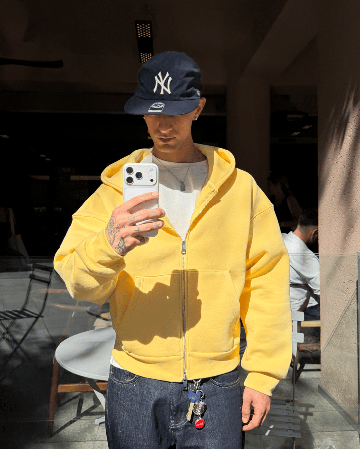 Puffer Boxy Fit Zippered Hoodie