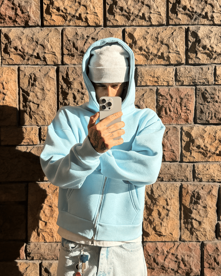 Puffer Boxy Fit Zippered Hoodie