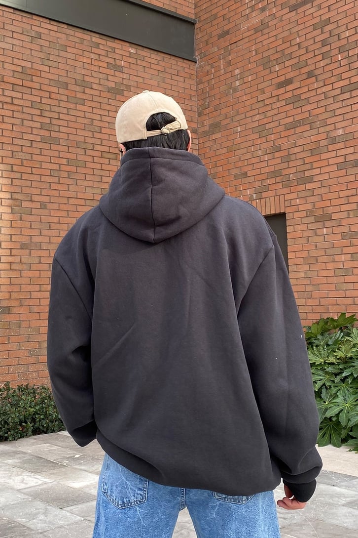 Punchwork Urban Style Oversize Premium Hoodie