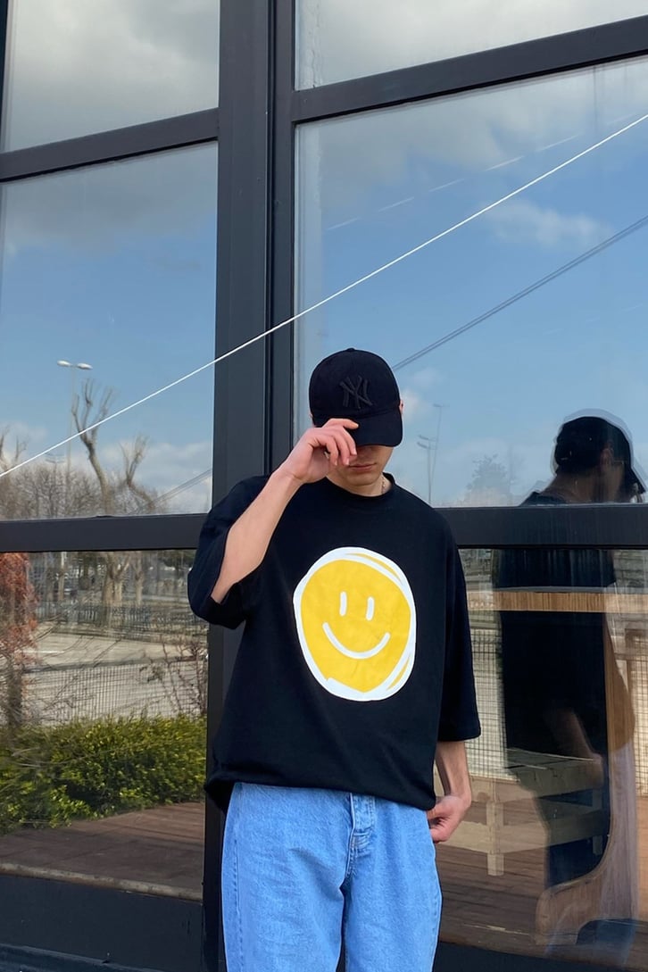 Pure Smile Oversize Beyaz Tshirt