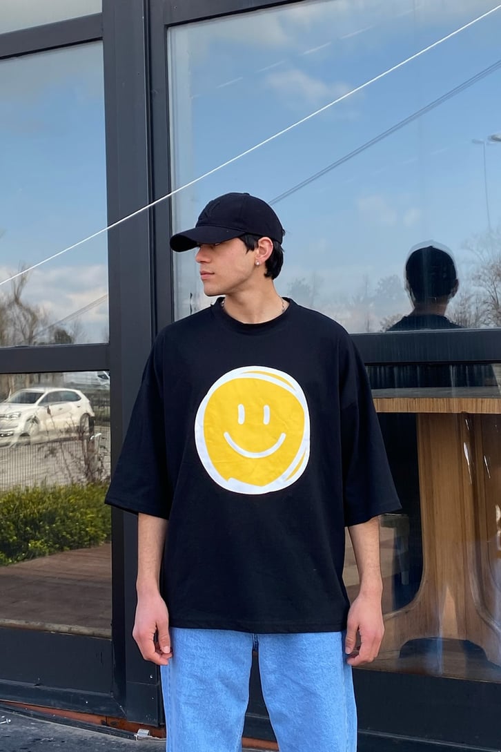 Pure Smile Oversize Beyaz Tshirt