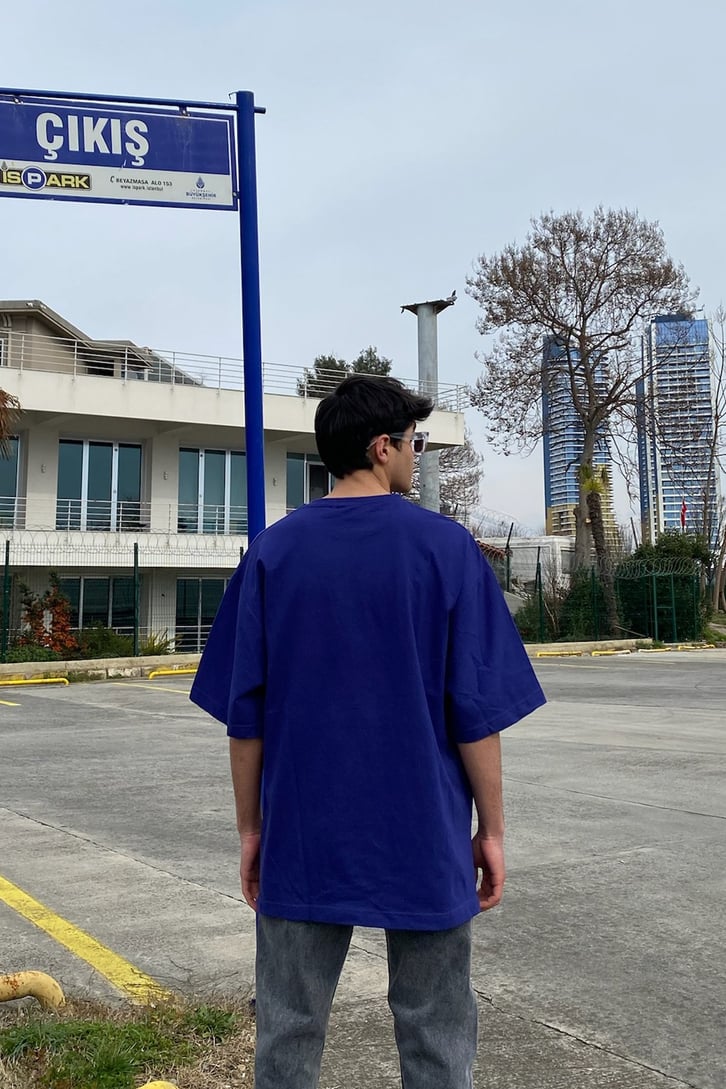 Purple Oversize Basic Premium Tee