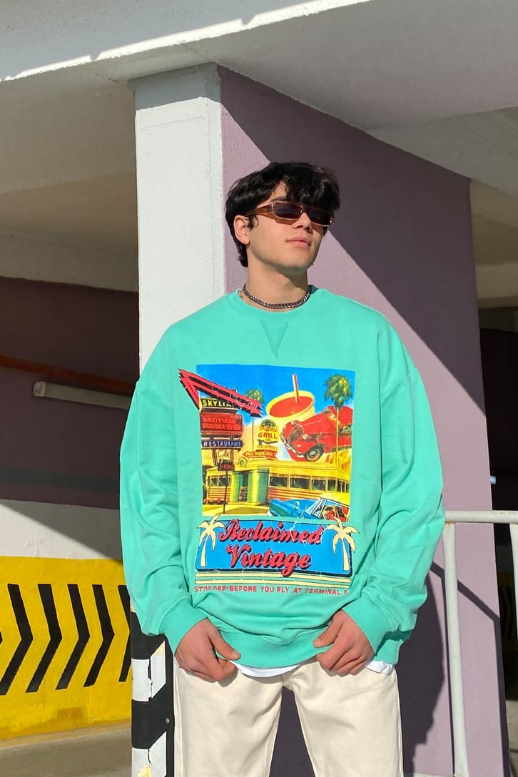 R.Vintage Printed Premium Sweatshirt