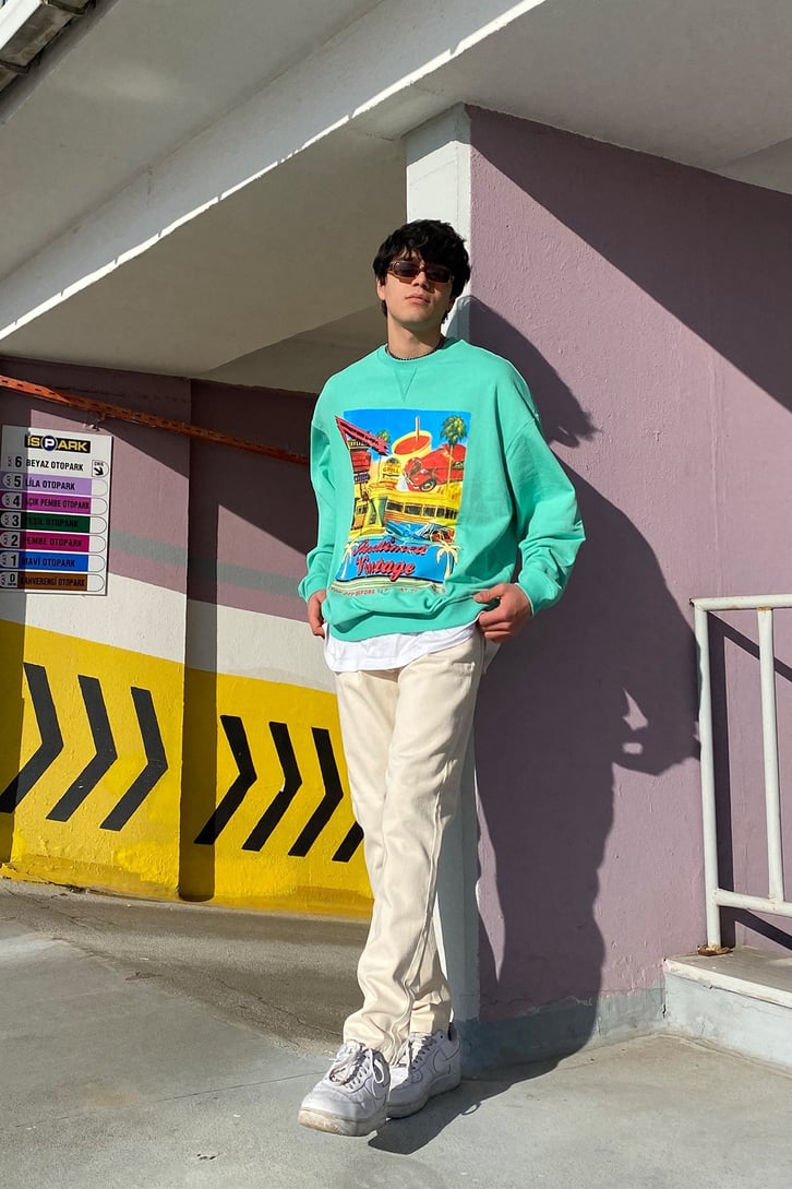 R.Vintage Printed Premium Sweatshirt