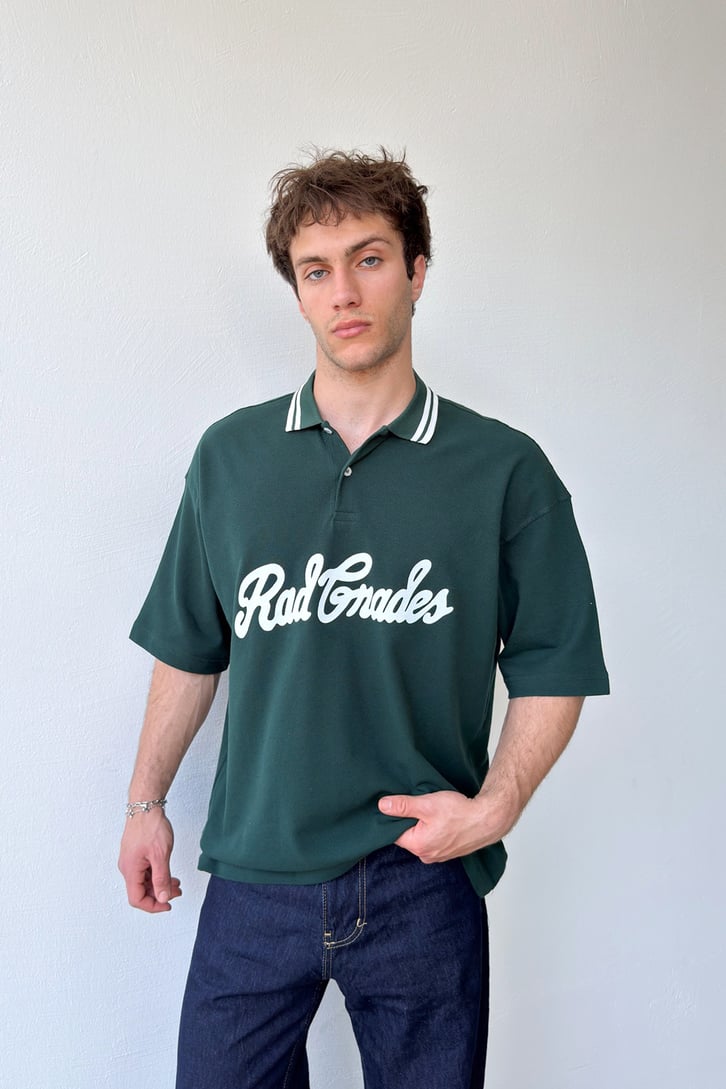 Rad Gnades Baskılı Polo Yaka Tişört