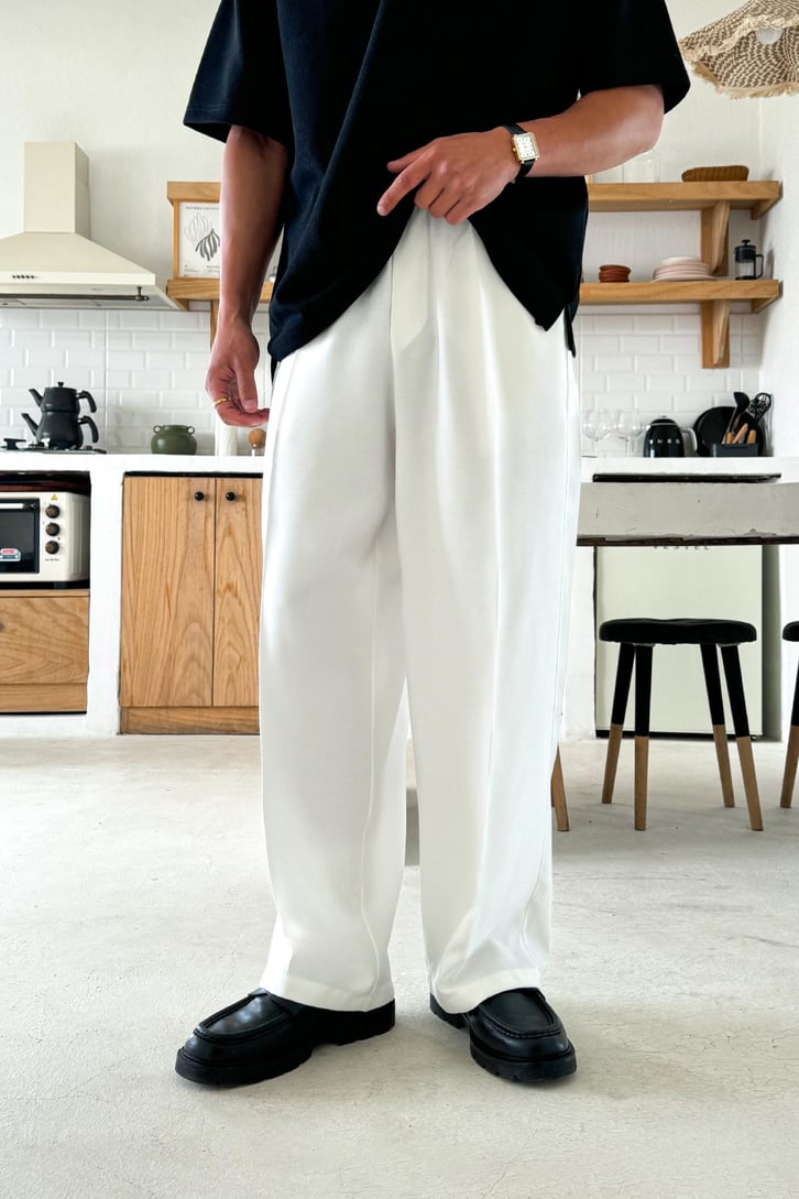 Rahat Kesim Bel Lastikli Baggy Pantolon
