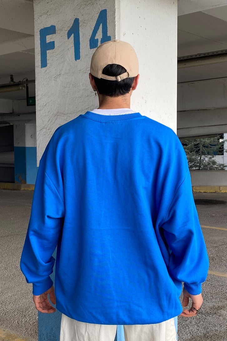 Reclaimed Punch Work Oversize Sweatshirt