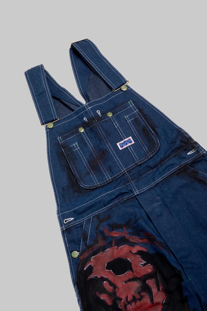 Red Skeleton Custom Overalls