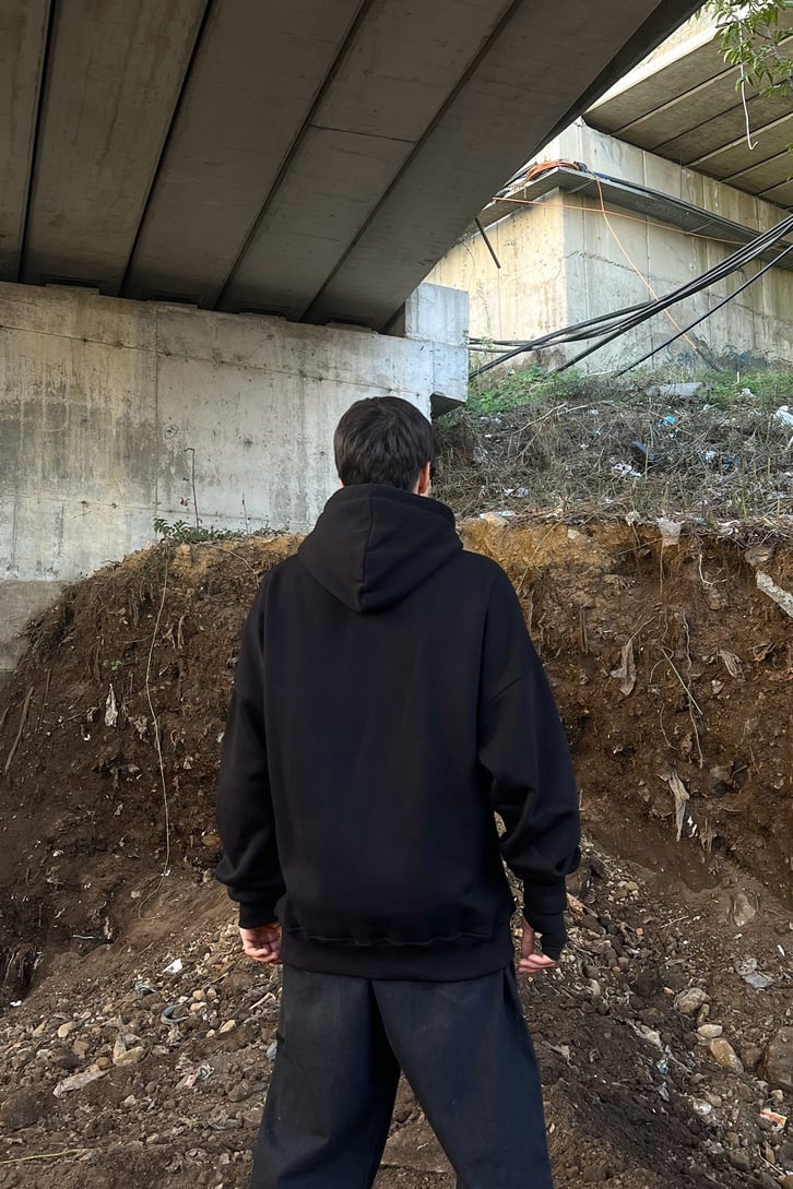 Redemption Doberman Baskılı Siyah Sweatshir