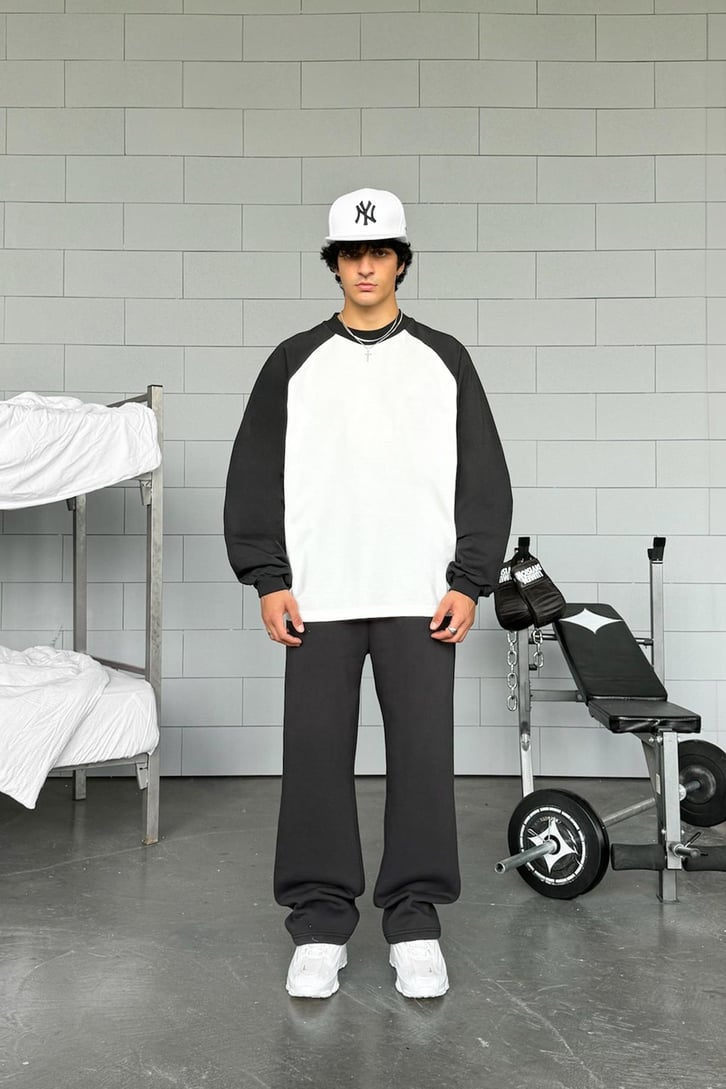Reglan Kol Oversize Long Sleeve Tişört