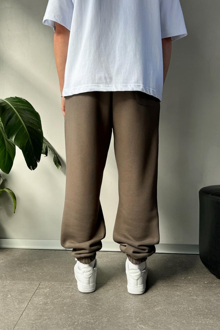 Regular Açık Kahverengi Jogger Eşofman Altı