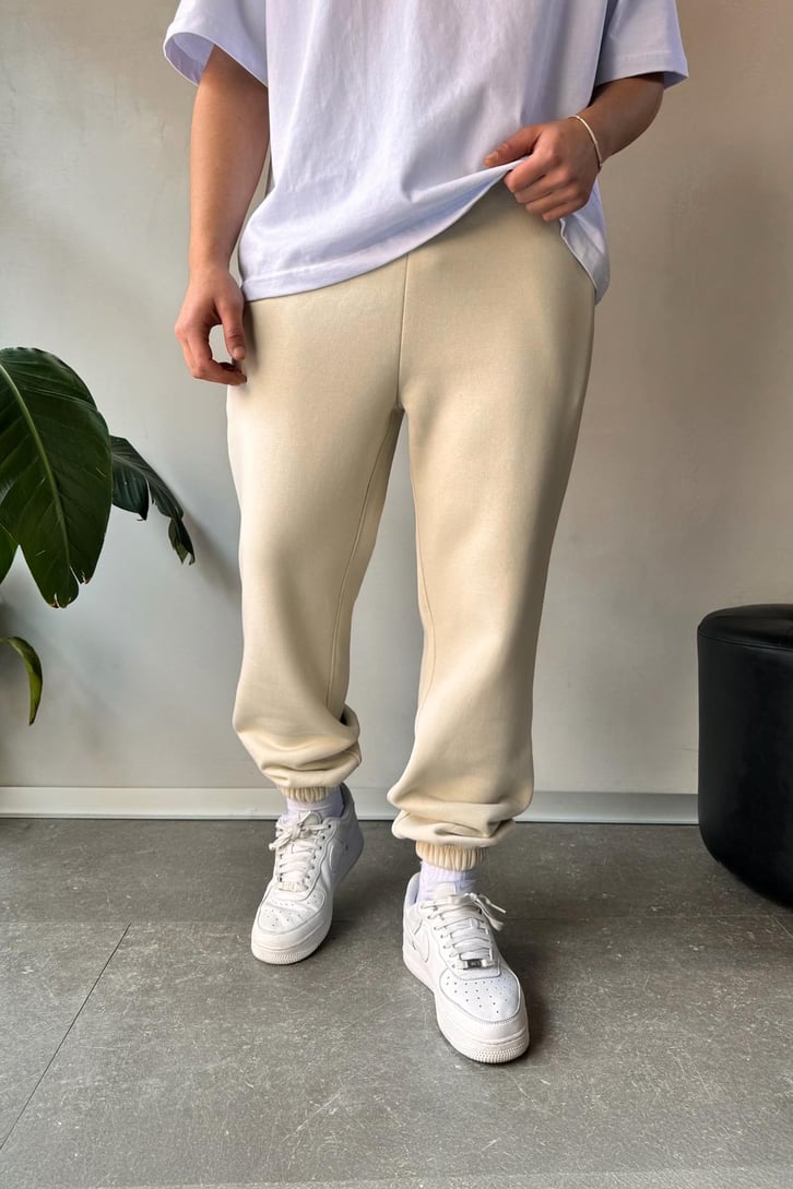 Regular Bej Jogger Eşofman Altı