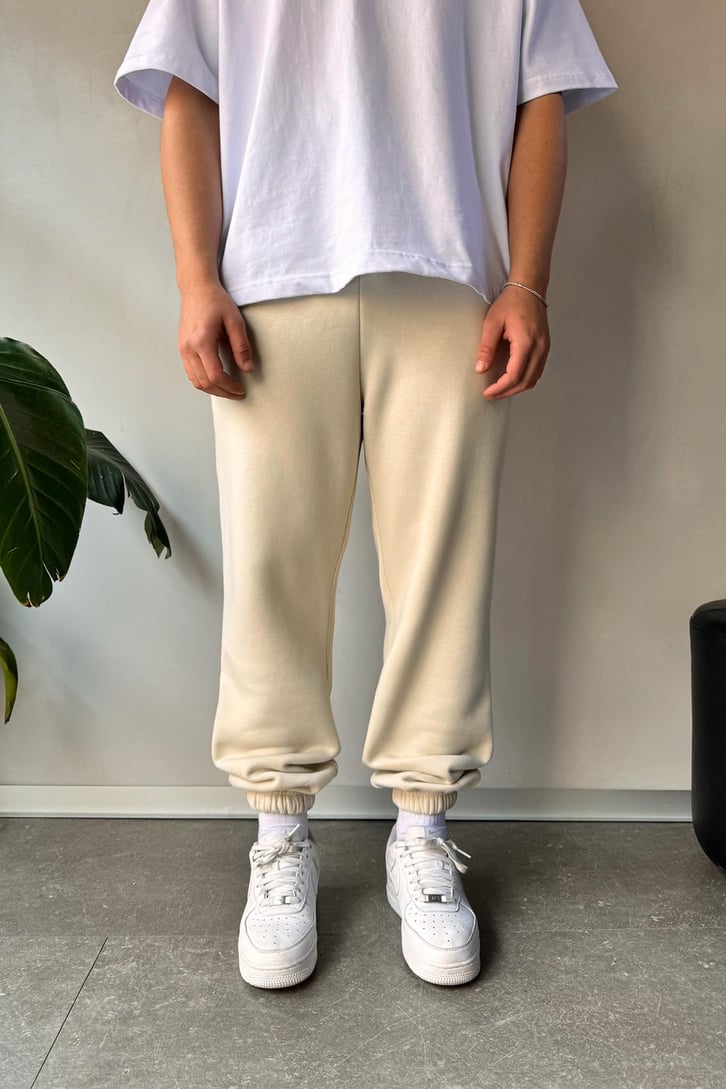 Regular Bej Jogger Eşofman Altı