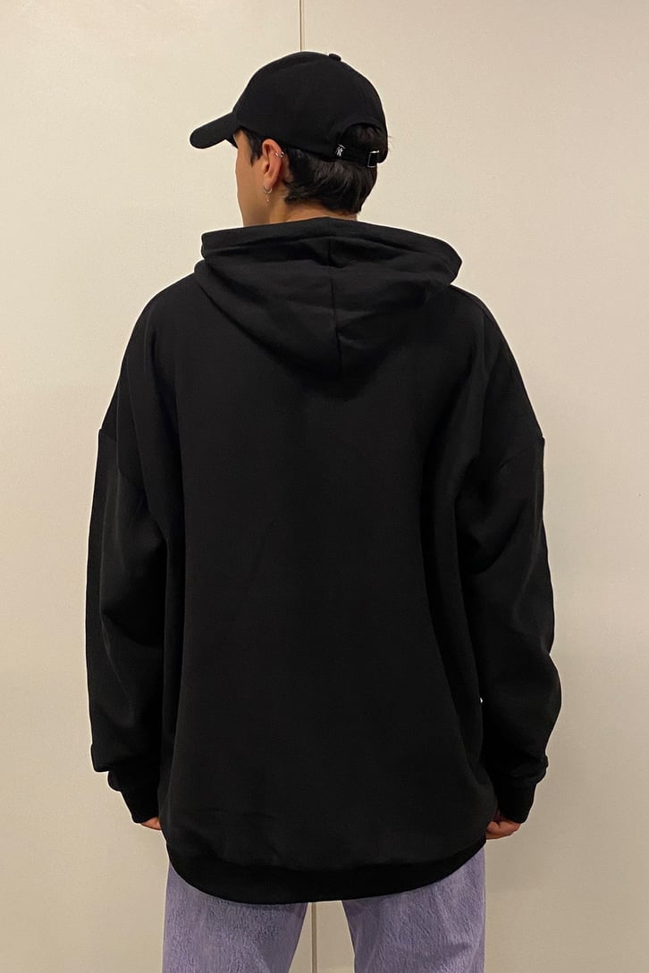 REGULAR FIT BASIC HOODIE