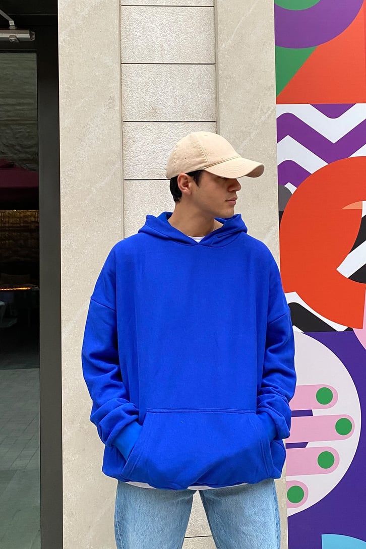 REGULAR FIT BASIC HOODIE