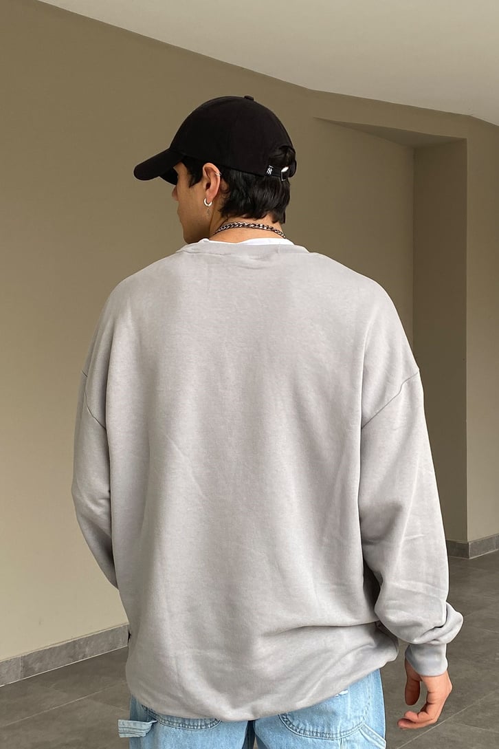 REGULAR FIT BASIC SWEATSHIRT