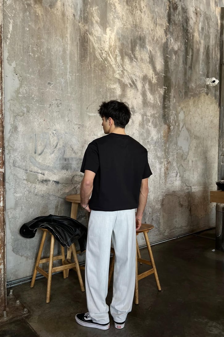 Regular Fit Siyah Basic Tişört