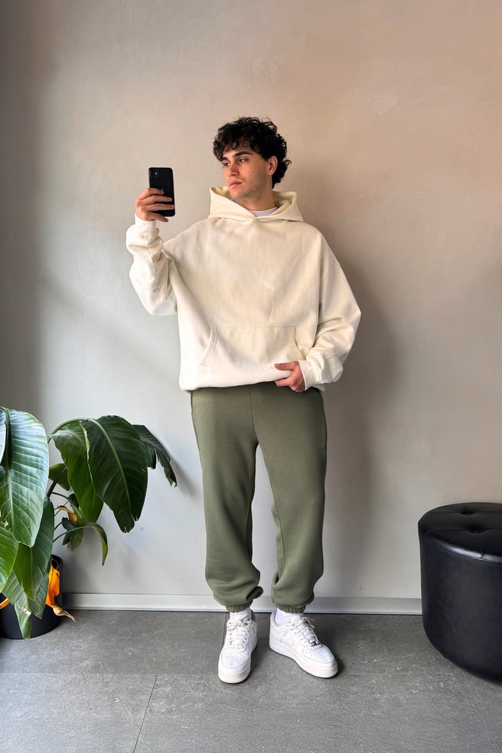 Regular Haki Jogger Eşofman Altı