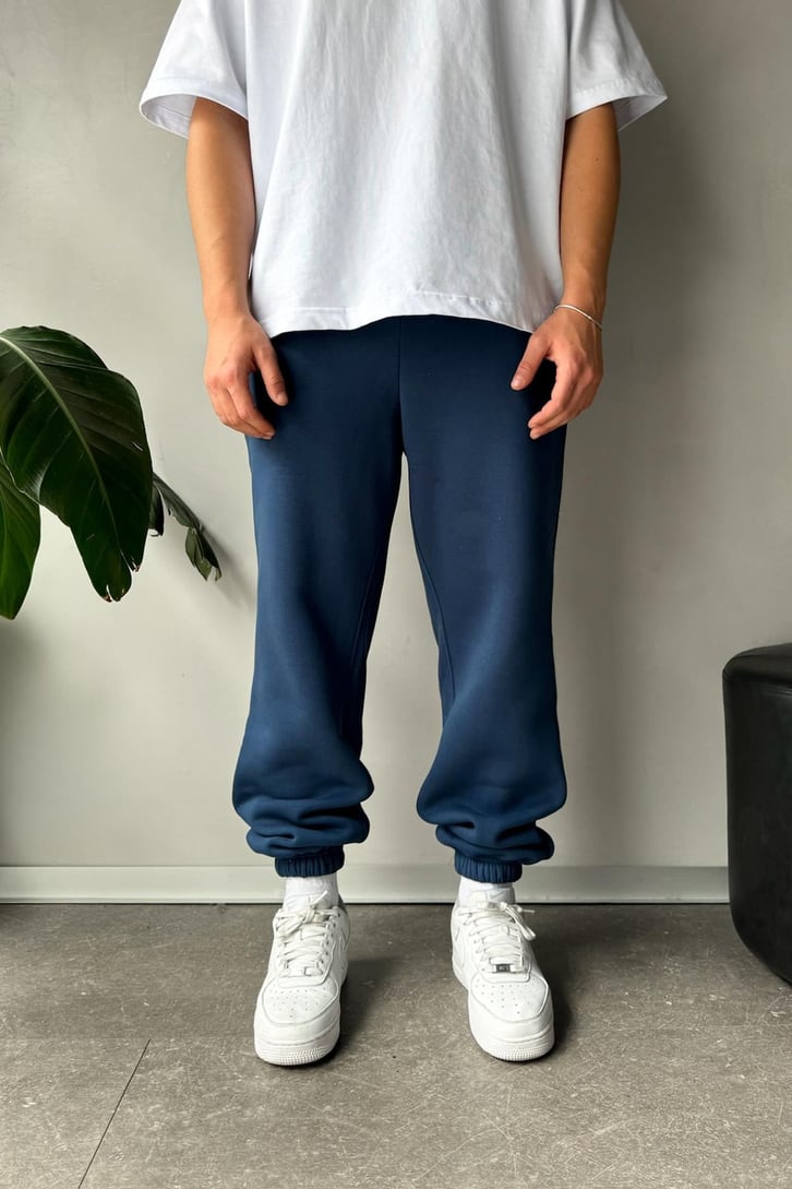 Regular İndigo Jogger Eşofman Altı
