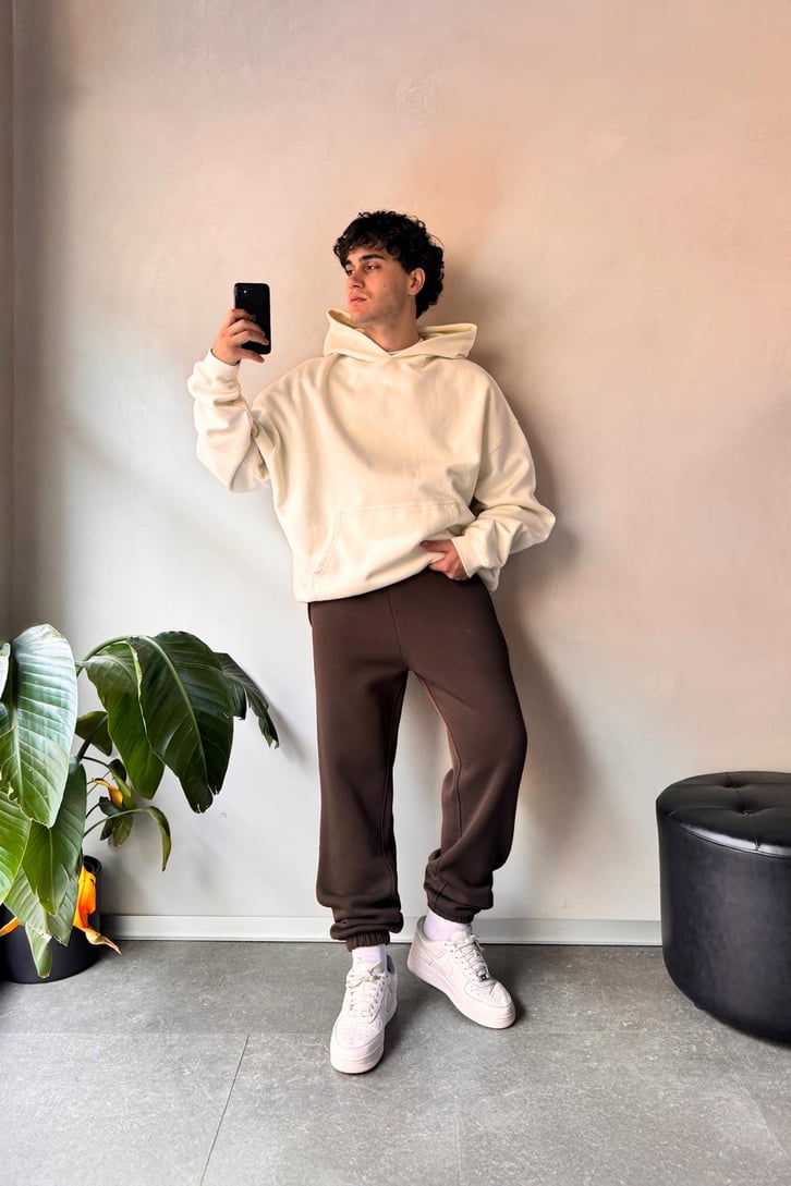 Regular Koyu Kahve Jogger Eşofman Altı