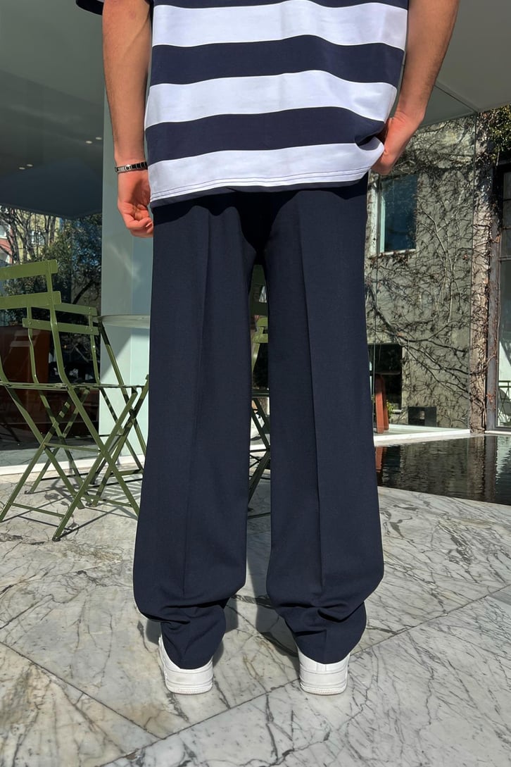 Relax Fit Haki Kumaş Pantolon
