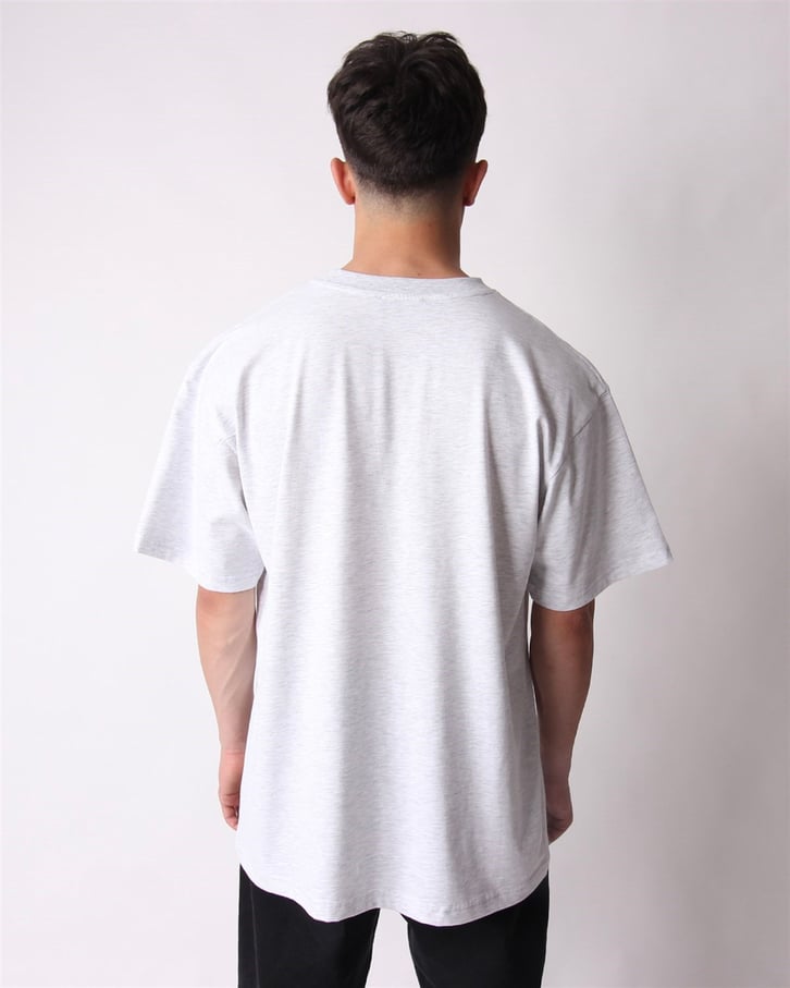 RELAXID FIT BASKILI BEYAZ TSHIRT