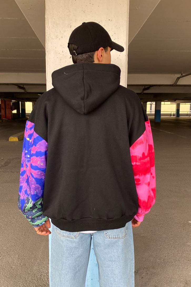 RENKLİ OVERSIZE HOODIE