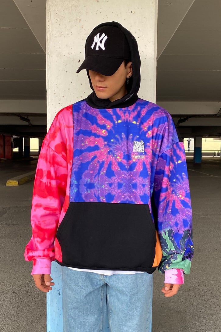 RENKLİ OVERSIZE HOODIE