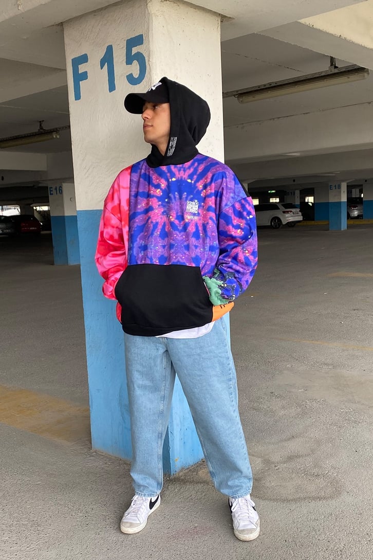 RENKLİ OVERSIZE HOODIE