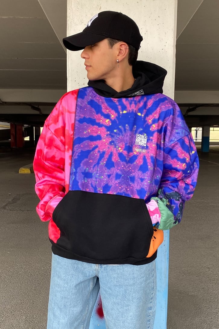RENKLİ OVERSIZE HOODIE