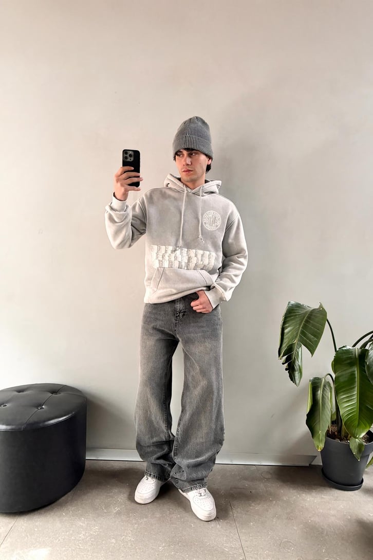 Retro Club Since 1984 Baskılı Hoodie