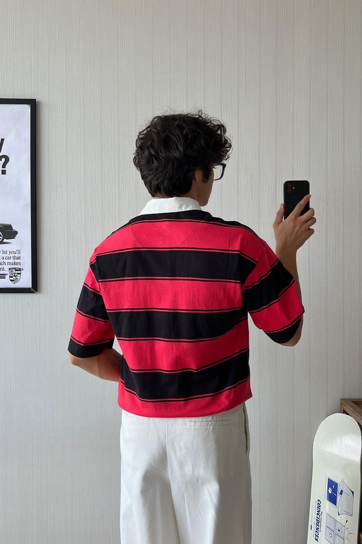 Retro Vibe U Know Me Polo Yaka Tişört