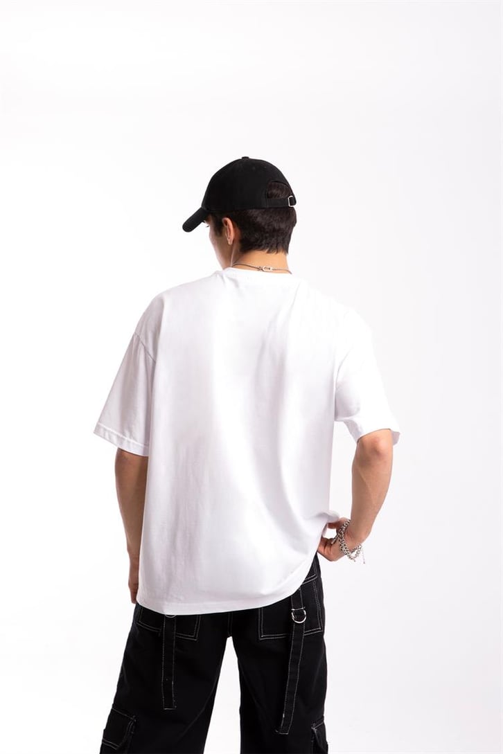 Revenge Baskılı Oversize Tshirt