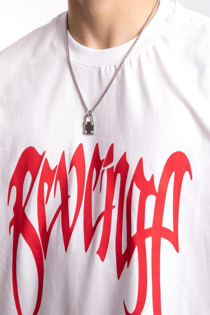 Revenge Baskılı Oversize Tshirt