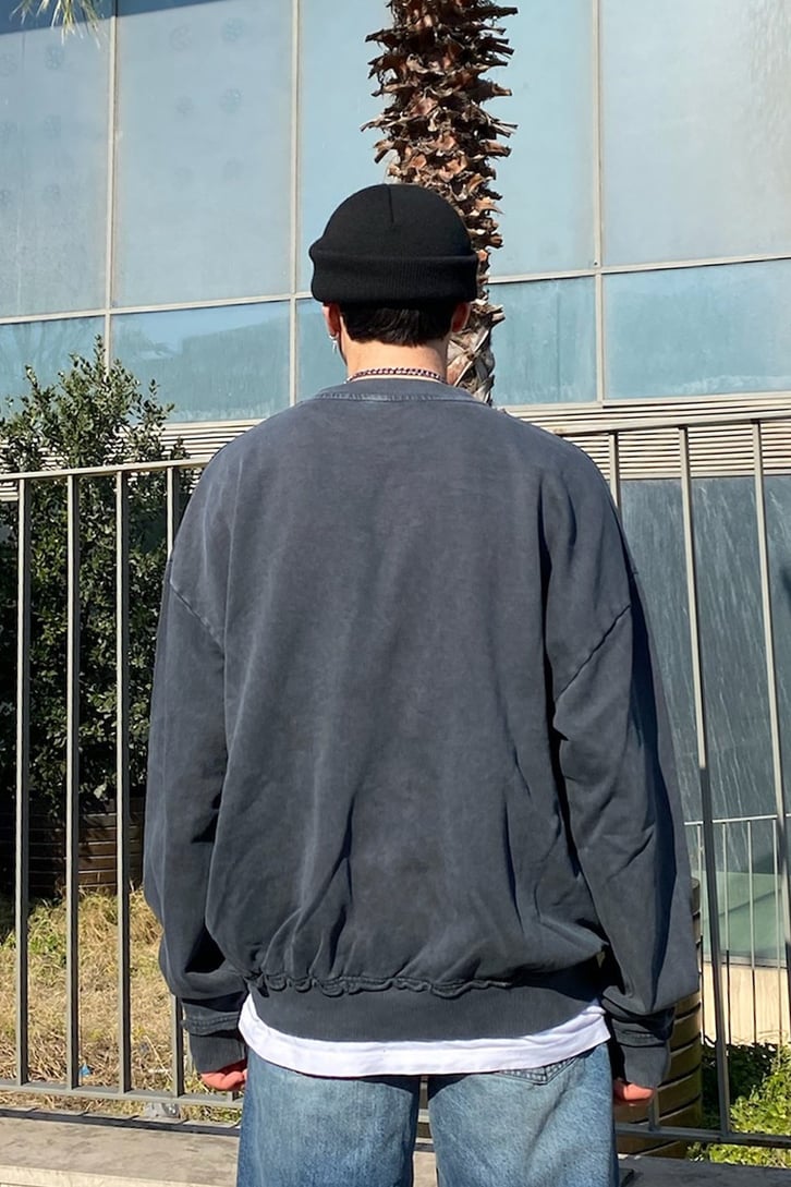 Review since 92 Acid Wash Oversize Printed Sweatshirt