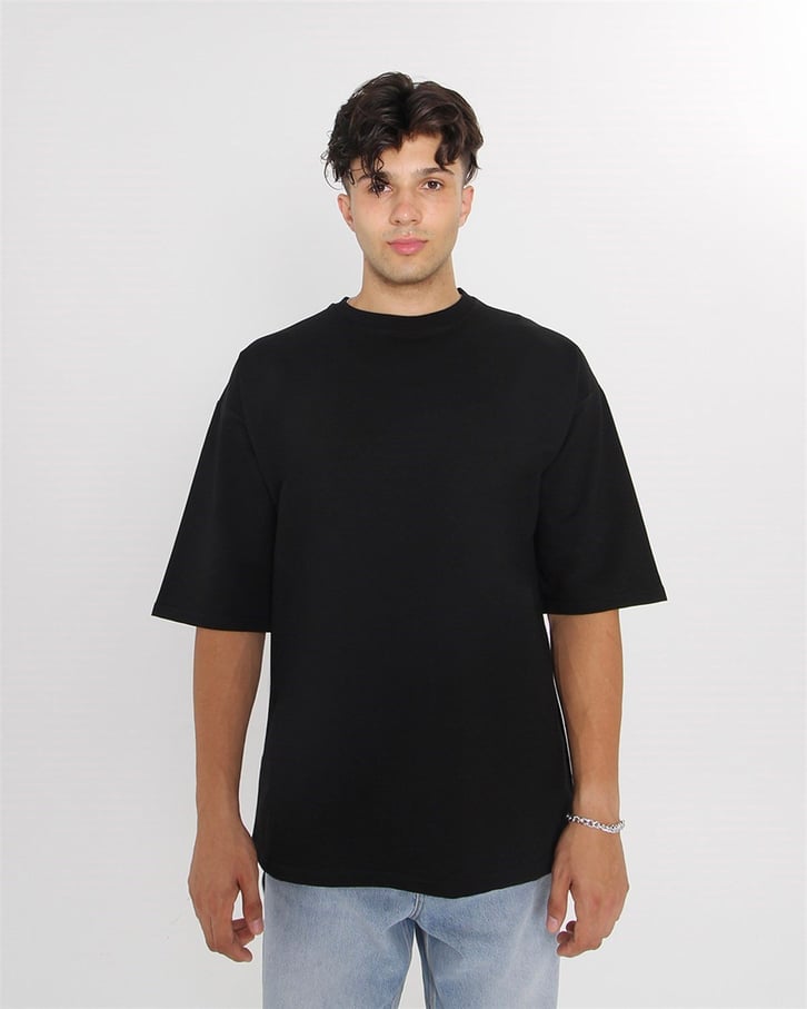 RİBANALI YAKA OVERSIZE BASIC TSHIRT
