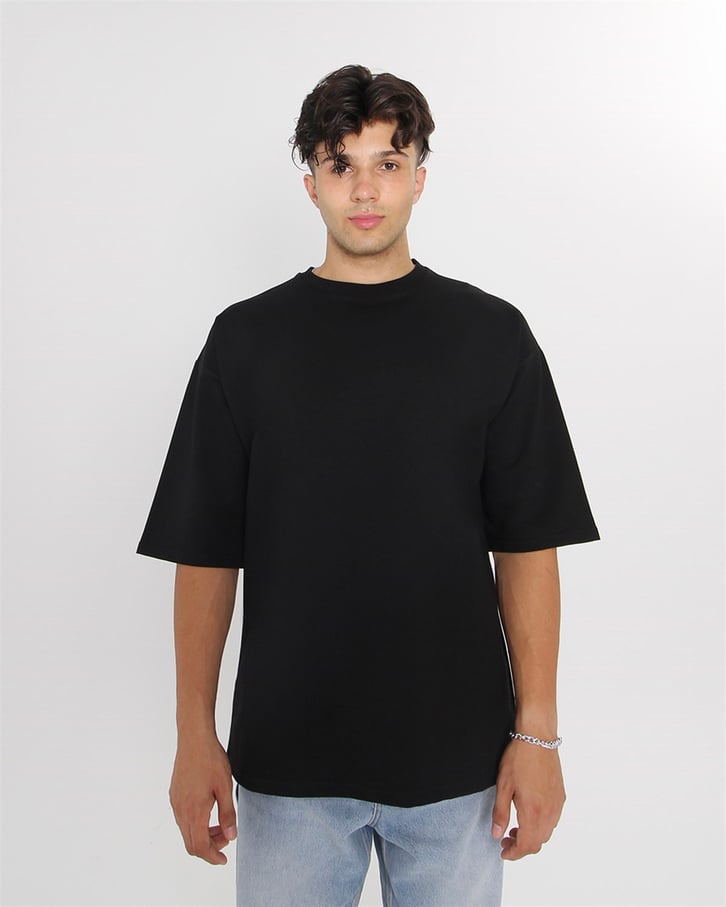 RİBANALI YAKA OVERSIZE BASIC TSHIRT