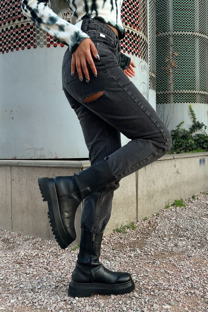 Ripped Detail Antrasit Jean