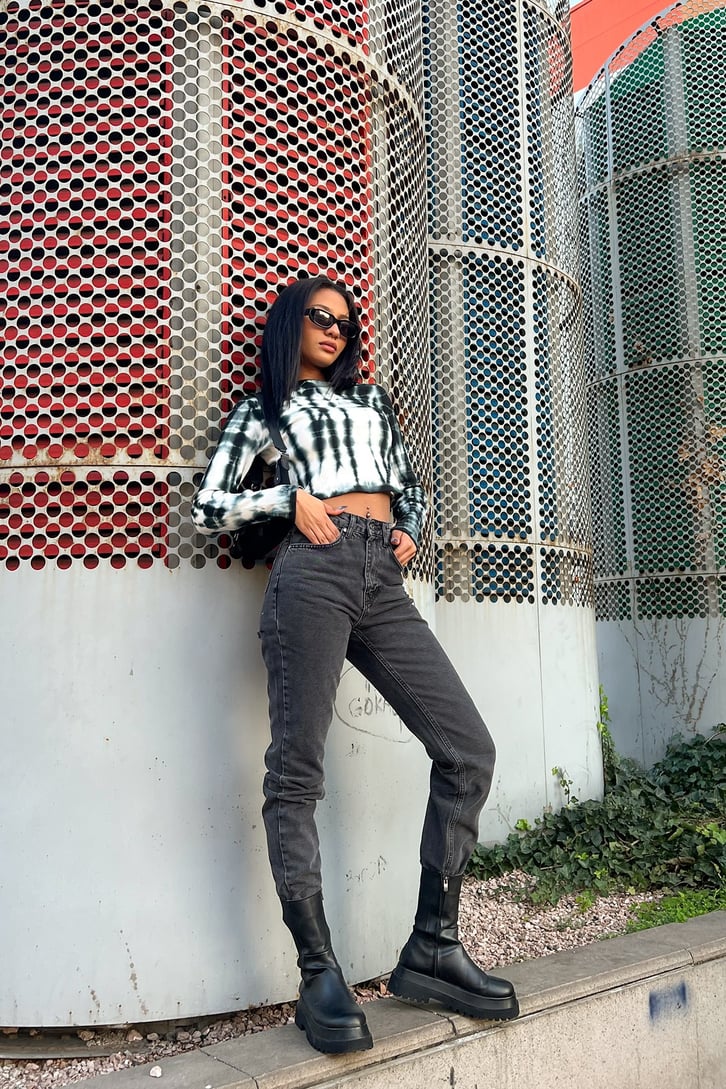 Ripped Detail Antrasit Jean