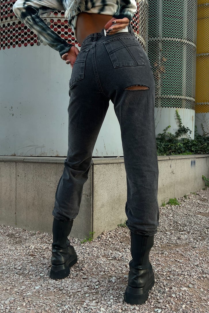 Ripped Detail Antrasit Jean