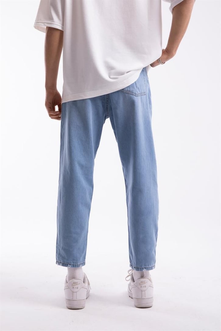 Ripped Detail Buz Mavi Regular Fit Jean