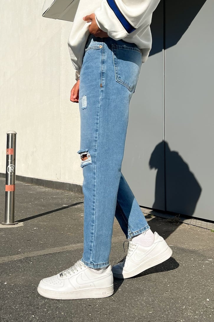 Ripped Detail Mavi Mom Fit Jean
