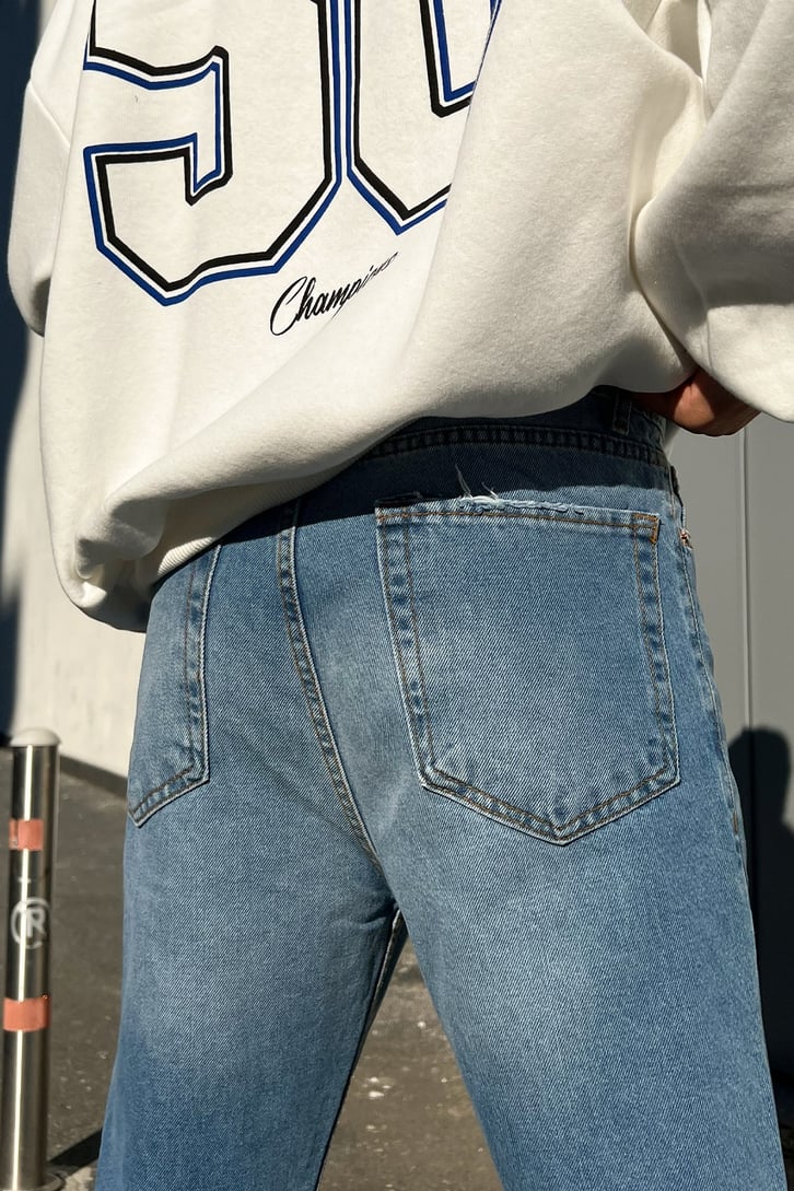Ripped Detail Mavi Mom Fit Jean
