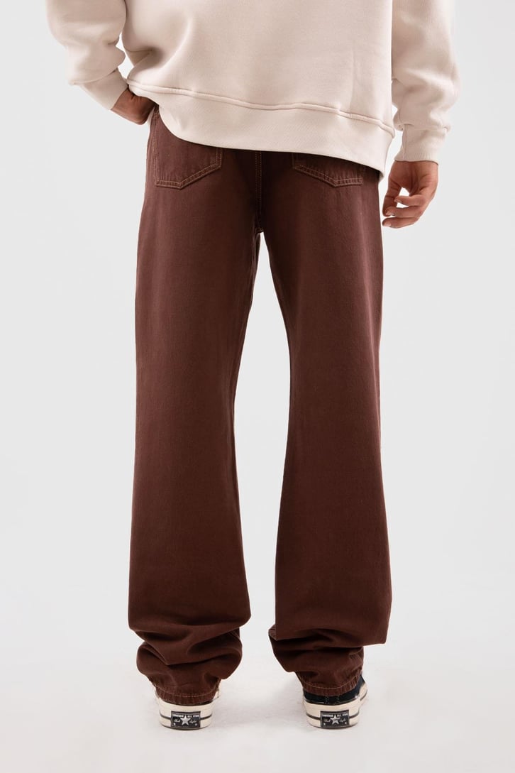 Ripped Kahverengi Baggy Pantolon