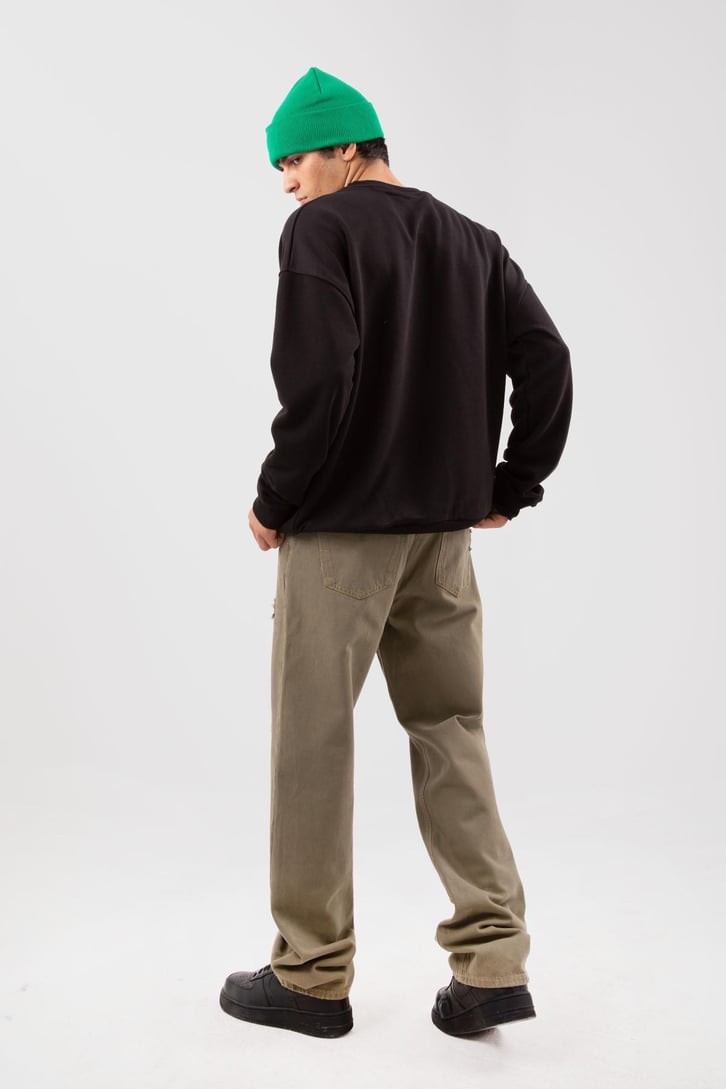 Ripped Yeşil Baggy Pantolon