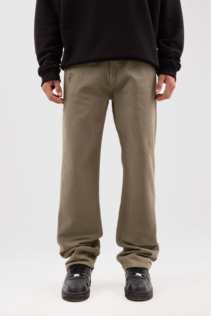 Ripped Yeşil Baggy Pantolon